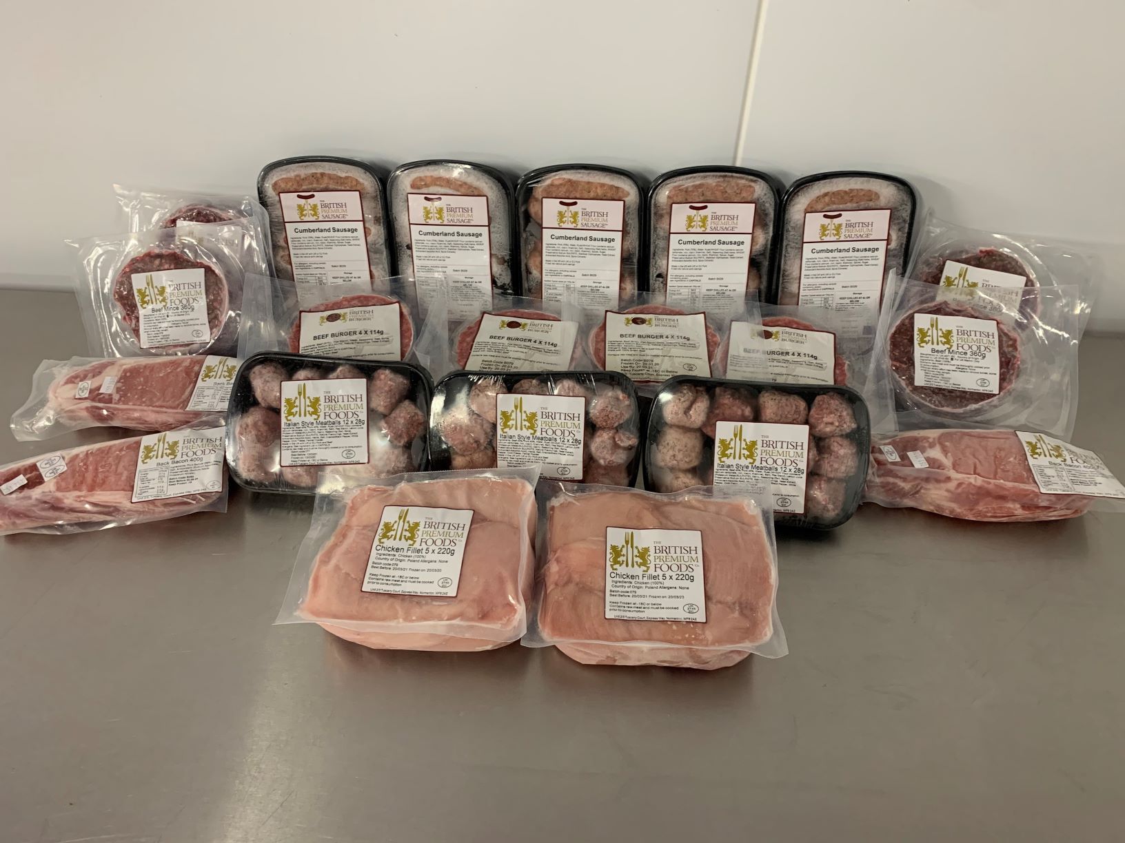 Family Meat Box Click & Collect British Premium Sausages